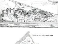 Gradska plinara na Radničkoj cesti 1909. godine, položajni nacrt